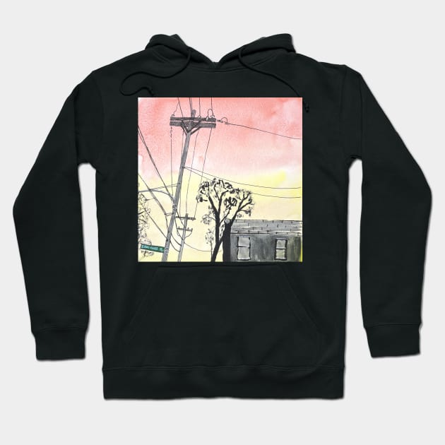 Erringer Place, Philadelphia Hoodie by ElizaC